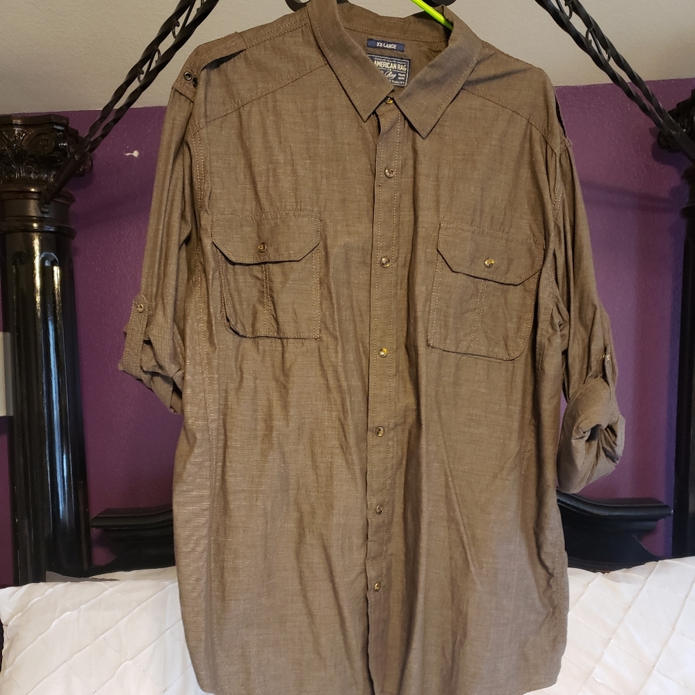 Button Down Dress Shirt - 2XL